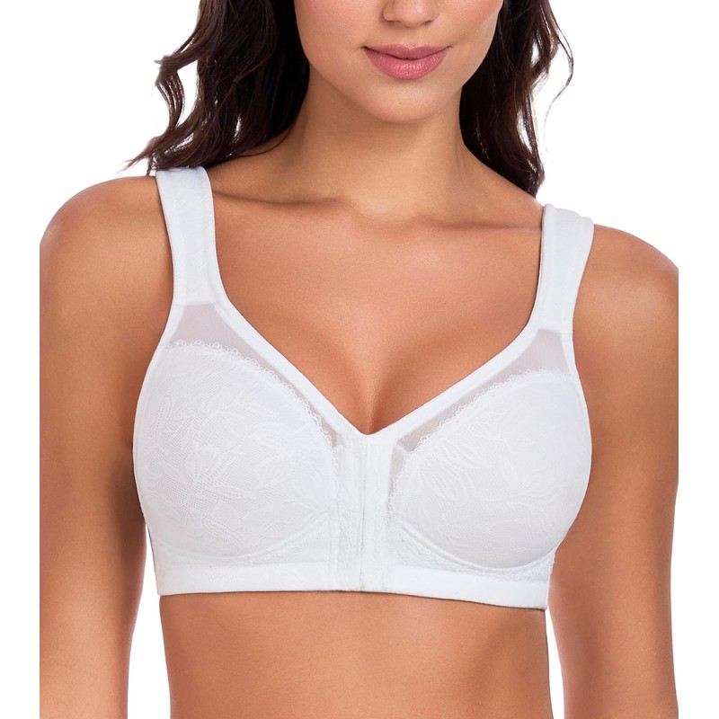 Lemorosy Minmizer Bra Without Underwire Front Closure Large Breasts Strong