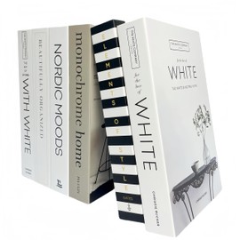 6 Pack Decorative Books | Faux Books for Home Décor | Coffee Table Books Hardcover | Ediactcyl Faux Art Decor for Farmhouse (M56)