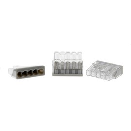Ideal Electrical in-Sure Push-in Wire Connector, Model 87 5-Port Gray, 200/Jar