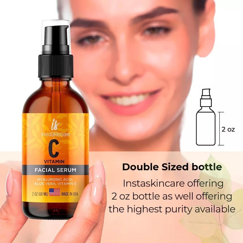 InstaSkincare Paquete 2 Sueros Faciales De Vitamina C, Instaskincare