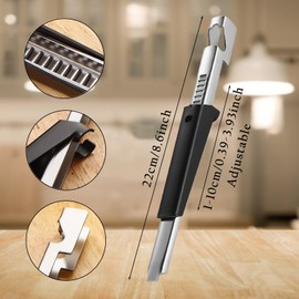 Jar Opener, Jar Openers for Arthritis Hands, Can Opener, Jar Openers Multifunctional Lid Opener for Weak Hands Seniors Non-Slip Bottle Opener Weak Hands (Black)