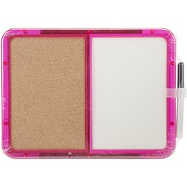 Memo Board - Half Cork and Half Dry Erase - Assorted Color