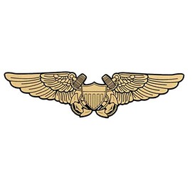 Navy Flight Officer 6" Wings Decal - Veteran Owned Business