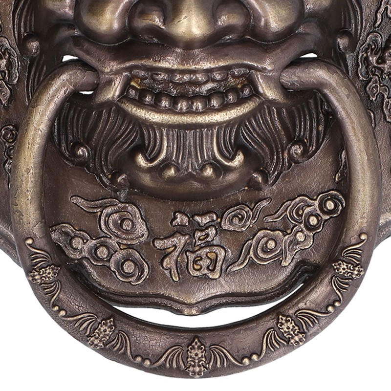 Black Door Knocker Handle Brass Double Door Pull Hardware Accessory