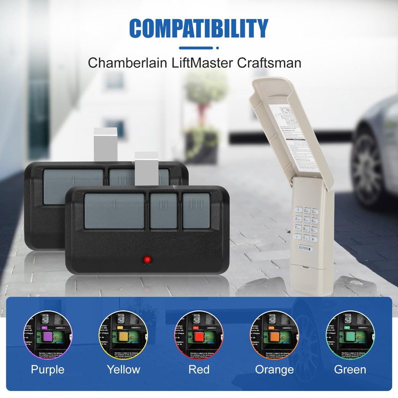 for liftmaster Chamberlain Craftsman Garage Door Opener Keypad Remote Universal,