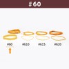 Rubber Bands Oband #60 < 1.8 oz (50 g) Transparent