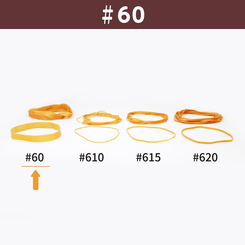 Rubber Bands Oband #60 < 1.8 oz (50 g) Transparent