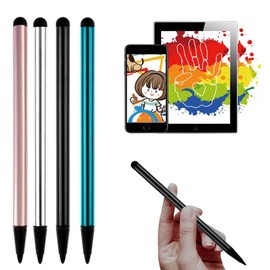 EORPAVU Stylus Pens, Dual Headed Capacitive Pen, Stylus Touch Screen Resistance Pen, Rubber Head Touch Pen Compatible with Computers, Mobile Phones and Tablets (Pack of 4)