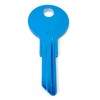 Cole National Key B1 BLUE Anodized Aluminum Key Blank Cole