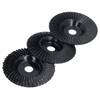 3PCS Set Wood Grinding Wheel Black Color 100mm Diameter 16mm