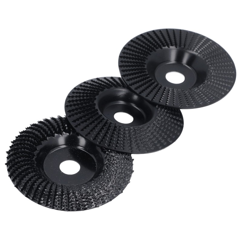 3PCS Set Wood Grinding Wheel Black Color 100mm Diameter 16mm