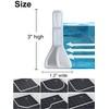 3" High Shower Water Splash Guard 39 Inch Collapsible Shower