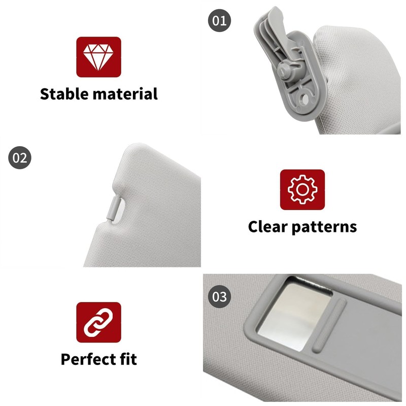 Gray Sun Visor Compatible with Velos TER 2012-2015 852202V140TX