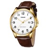 Watch for Men, Fashion Minimalist Ultra Thin Wrist Watch Waterproof