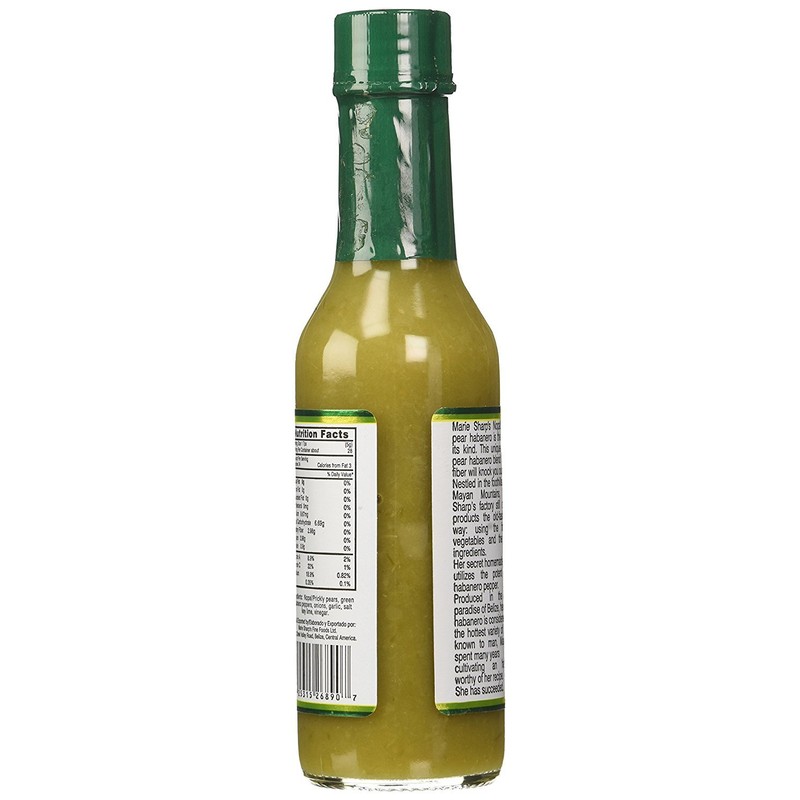 Marie Sharps Green Habanero Pepper Sauce 5 oz (Pack of