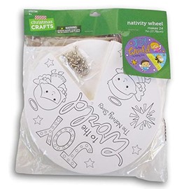 Nativity Story Wheel Craft Kit for Classrooms, Christmas, VBS, and More - 24 Count