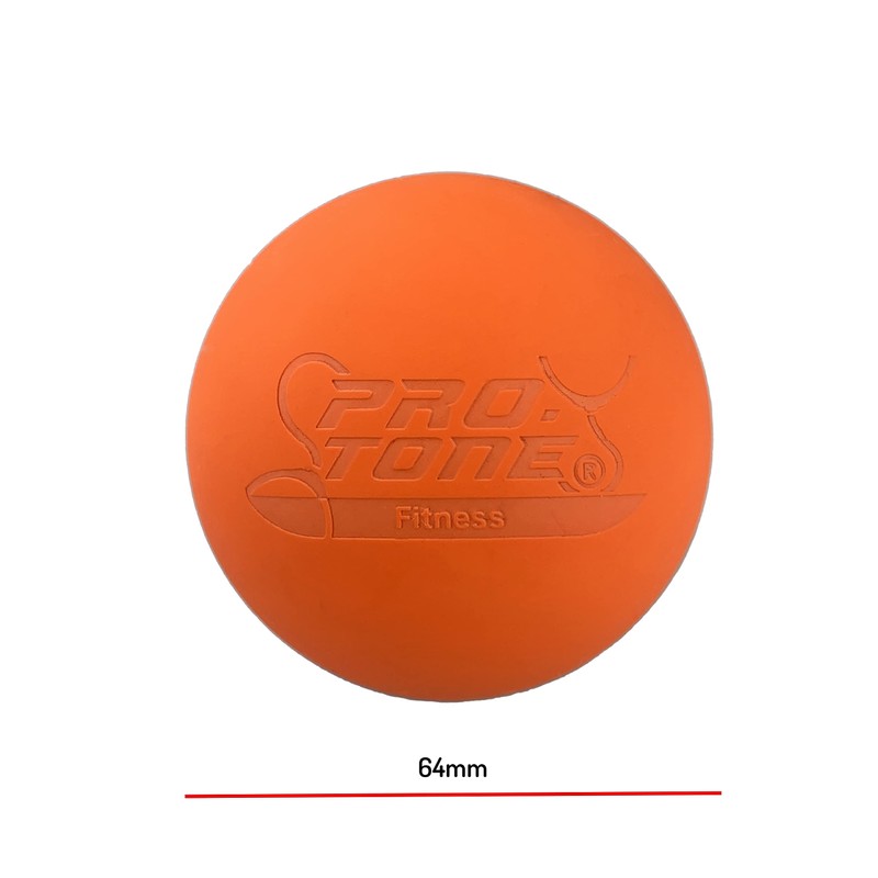 PROTONE Lacrosse Ball/Massage Ball for Trigger Point Massage/Rehab/Physiotherapy (Orange)