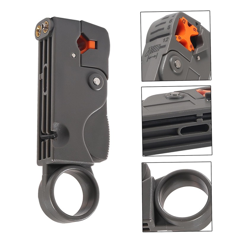 DIANN Coax Cable Crimper Coaxial Compression Tool Kit Wire Stripper