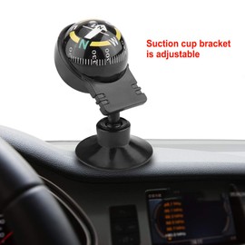 KIMISS Adjustable Dash Mount Compass Navigation Hiking Direction Pointing Guide Ball for Marine Boat Truck Car Outdoor