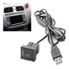 Usb Para Coche Con Cubierta Antipolvo, Panel De Extensión Us