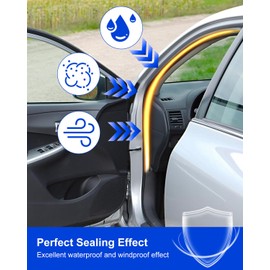 AUGREX Front Door Weatherstrip Seal LH/RH Side Fit for Chevy Silverado GMC Sierra 1500 2500HD 3500HD Crew Cab Regular Cab 2007-2014, Replace 22766400 G3161