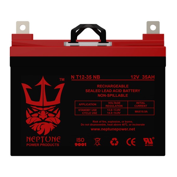 Neptune NT-12350 12V 35AH U1 Deep Cycle AGM Solar Battery Replaces 33Ah, 34Ah, 36Ah Brand Product