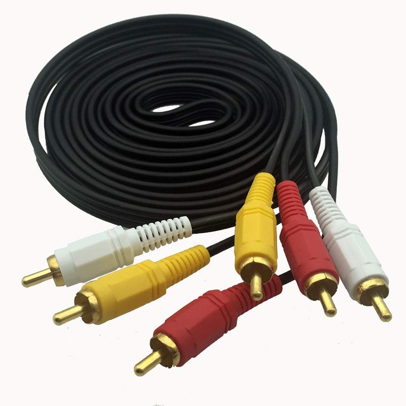 Like-You 3RCA Video Cable AV Cable (Red, White, Yellow), 3