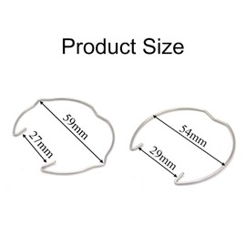 Retaining Spring Ring Clasp Clips, 20 Pieces MR16 Recessed Spotlight Snap Ring Lamp Holder, Retaining Spring Rings Set, 2 Shapes 2 Sizes Diameter 5.4 cm and 5.9 cm for Halogen Lamp/Lamp Holder