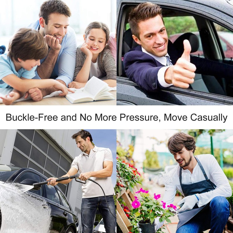 No Buckle No Show Belt for Men Buckle Free Stretch