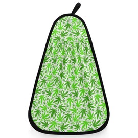 visesunny Tropical Leaf Green Hand Towel for Kitchen Bathroom Decor Soft Absorbent Cotton Dish Towel with Hanging Loop Botton Cleaning and Drying Washcloth