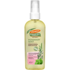Palmer's Aceite para el cabello, aceite fortalecedor del cabello y el cuero cabelludo y menta de romero, 3.3 onzas líquidas, ayuda a estimular el crecimiento, hidrata y protege contra roturas, nutre las raíces secas, añade suavidad y brillo