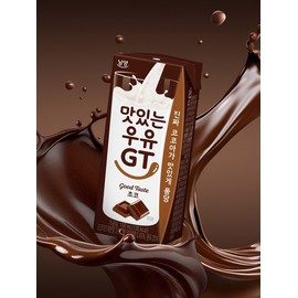 Delicious Milk GT Sterilized Chocolate 180ml / 맛있는우유GT 멸균 초코 180ml X 24팩