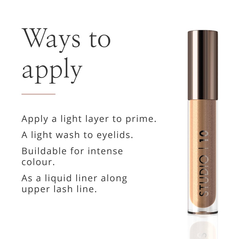 Studio 10 Liquid Foil I-Radiance Eyeshadow - Shimmer Liquid Eyeshadow