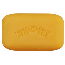 Wright's Coal Tar Traditional Soap -Pack of 4 with Sanitral Natural Wooden Bamboo Soap Dish Storage Holder-Cleaning Set