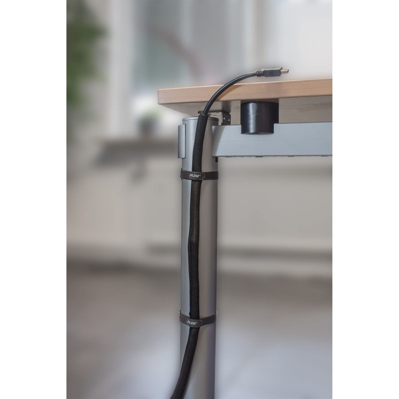 InLine® Cable Tidy, Cable Braid with Polyester Fabric Cover Self