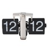 Flip Desk Clock, Auto Mechanical Flip Clock, 24H Wood Base