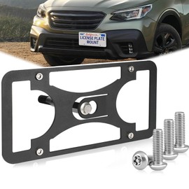 Anti Theft Front License Plate Bracket Mount Compatible with Subaru Outback (2015-2023),No Drill Tow Hook License Plate Frame Holder,Installs in Seconds