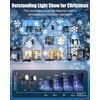Brightown Snowflake Projector Lights Outdoor, Double Head Dynamic LED Rotating