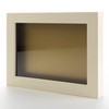 White Wash 24x30 Large Shadow Box Display Wooden Frame with