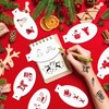 SRIZIAN 30 Pcs Christmas Stencils for Painting, Reusable Face Paint