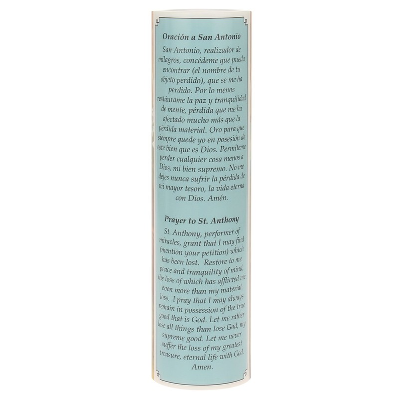 Saints Collection St. Anthony Flickering LED Prayer Candle - English