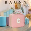 BAGNN - Estuche de viaje con inicial para maquillaje y