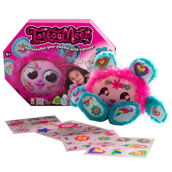 TattooMeez neon, create a personalised teddy bear, with the neon