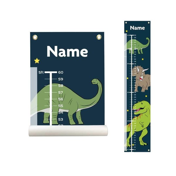 Personalized Kids Canvas Growth Chart, Kids Height Chart, Growth Chart