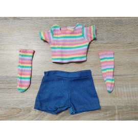 18-Inch American Doll Clothes Accessories - 6Pcs Fashion 18 Inch Doll Outfit Set for Girls Gifts, Includes 3 Dresses, Lounge Suit, Workout & Yoga Sets and Accessories for 18 Inch Dolls