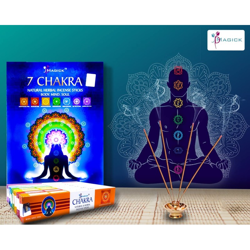 Divine Magick 7 Chakra Incense Sticks – 15g x 7