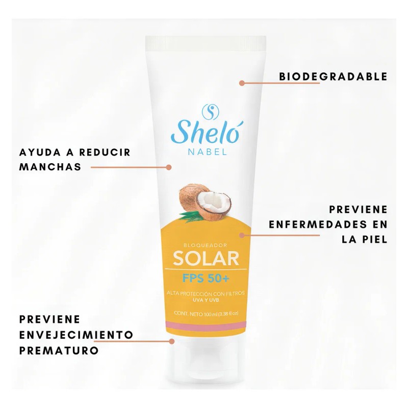 Bloqueador Solar Fps Filtro Uva Uvb Shelo Nabel