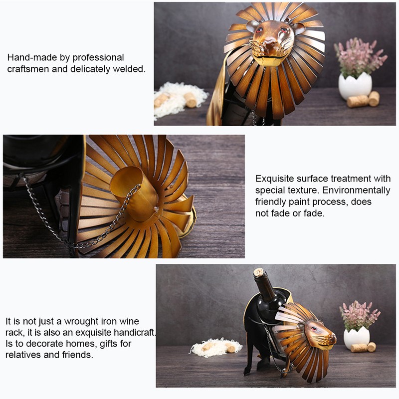 Unique Animal Shaped Wine Rack Red Wine Stand Holder Home