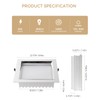HITOO 8 Inch Square Recessed Light 5000K Anti-Glare LED Ceiling