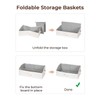StorageWorks Closet Storage Bins, Trapezoid Organizer Box for Shelves, Fabric